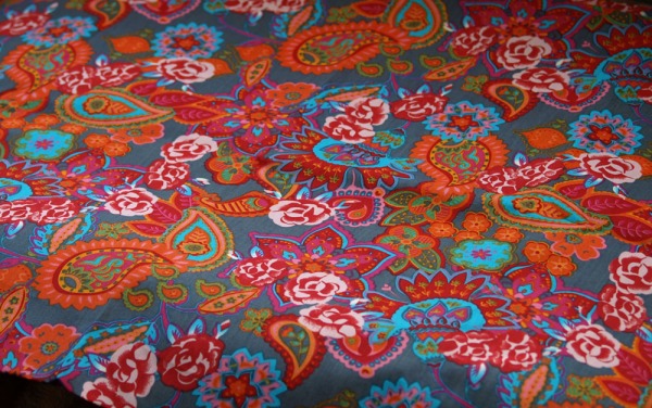 Bright floral fabric