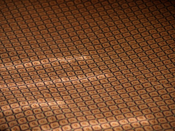 Orange vintage fabric