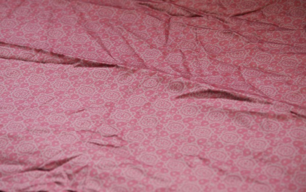 Silky pink fabric