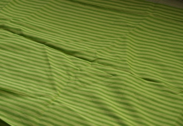 Stripey green fabric